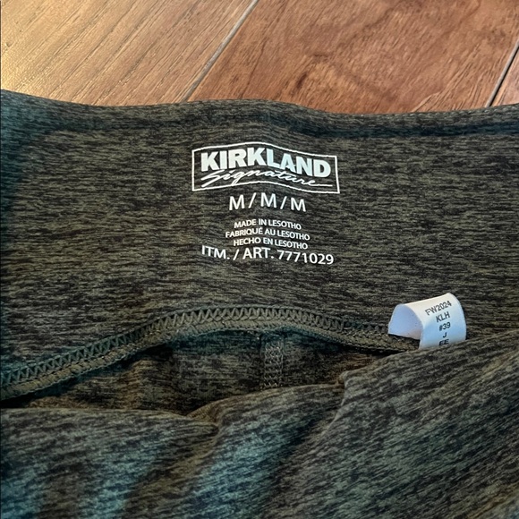 Kirkland Signature Kids Dark Green Leggings - Picture 2 of 2